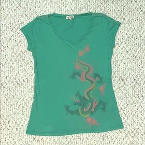 Lucky Brand dragon tee